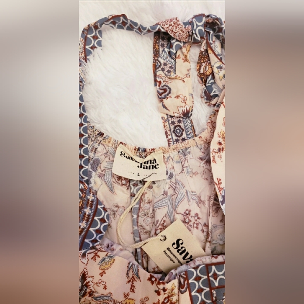 SWEET ATTITUDE PATCHWORK TOP NWT - image 9